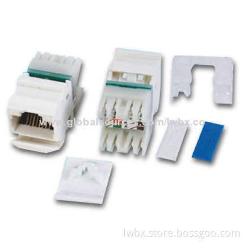 Category 5e/6 Keystone Jack with Low Attenuation and High Return Loss, Easy to Terminate